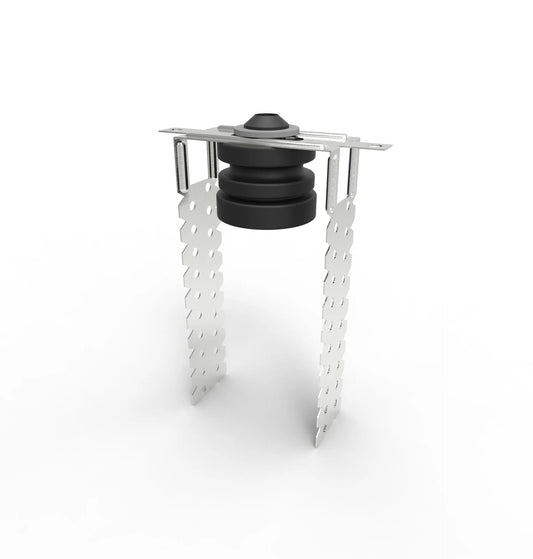 Metal and rubber vibration isolator.