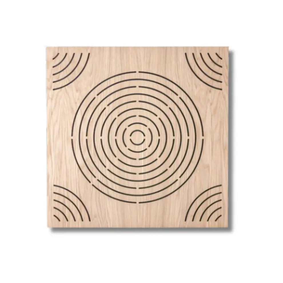 Wooden acoustic sound absorbing panel for wall Circulo Oak