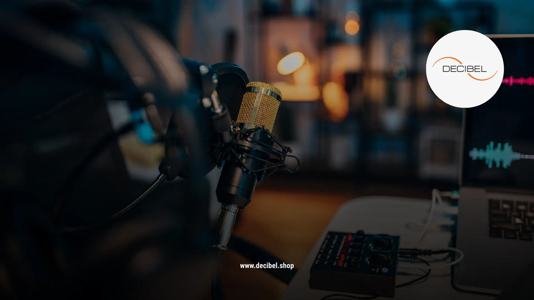 dark music studio with equipment