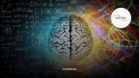 colourful brain illustration with left and right hemispheres