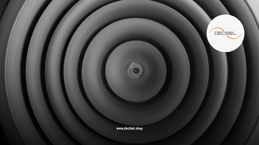 close-up of a black music speaker