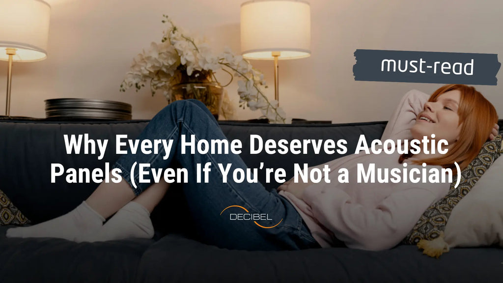 woman on a couch in acoustically treated home