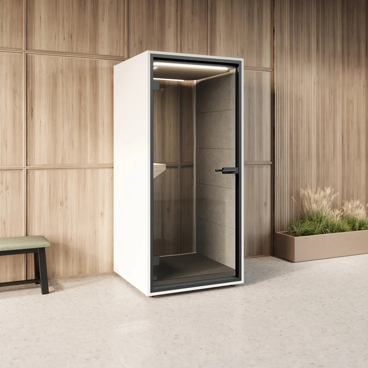 MUTE Booth Stand – Single Person Office Phone Booth
