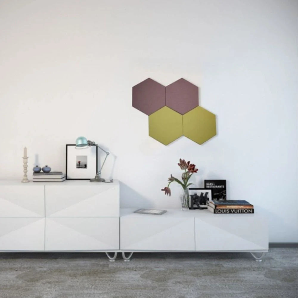 Beelive Fabric acoustic panel hexagon sound absorbing wall ceiling