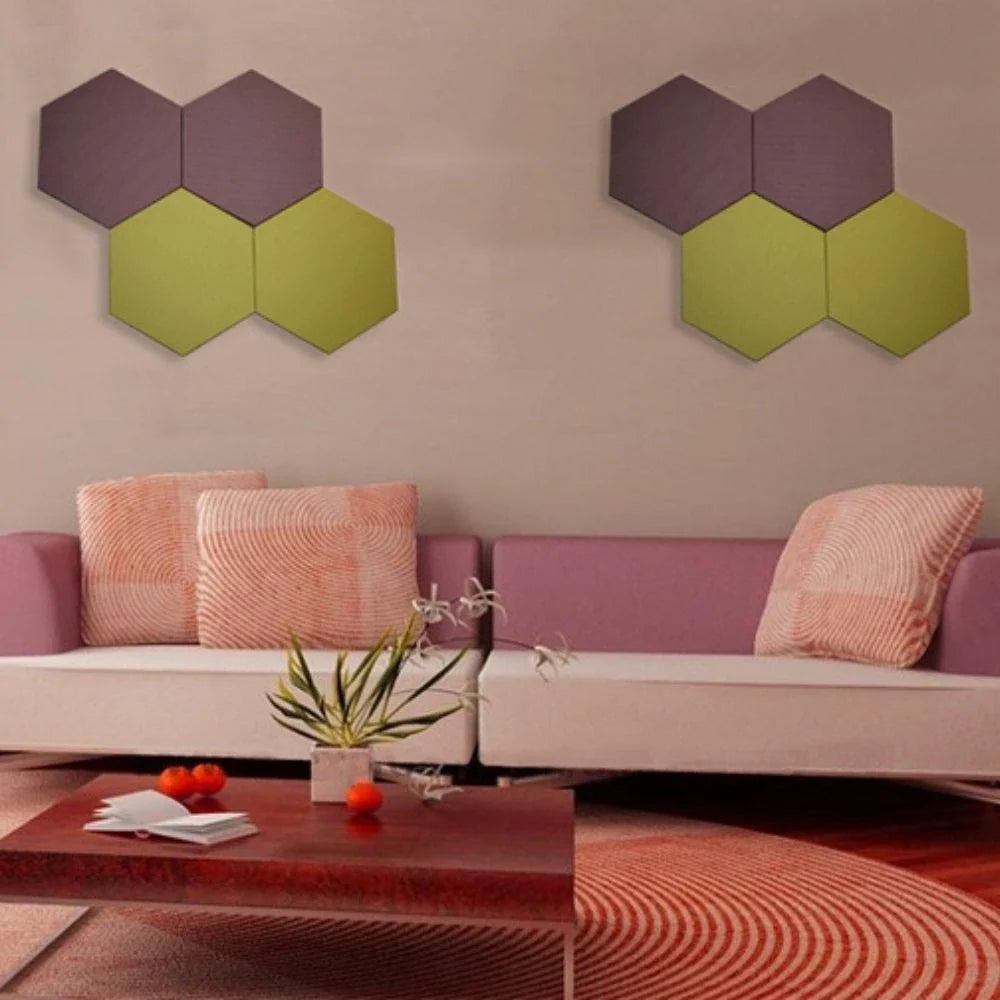 Beelive Textile acoustic panel hexagon sound absorbing wall design