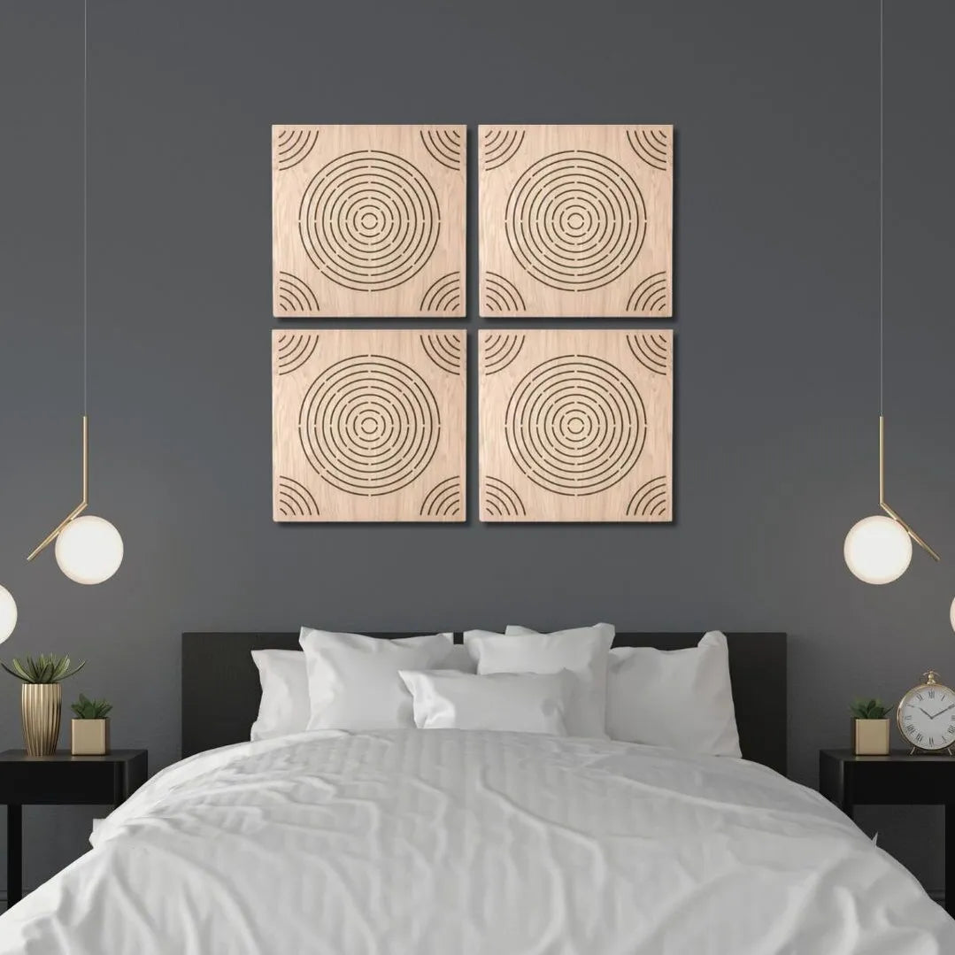 CIRCULO acoustic wood perforated wall panels