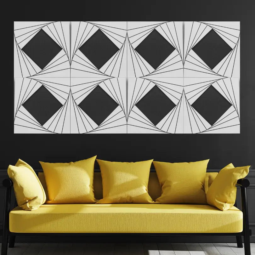 Diamond Wooden Perforated Acoustic Panel For Walls DECIBEL
