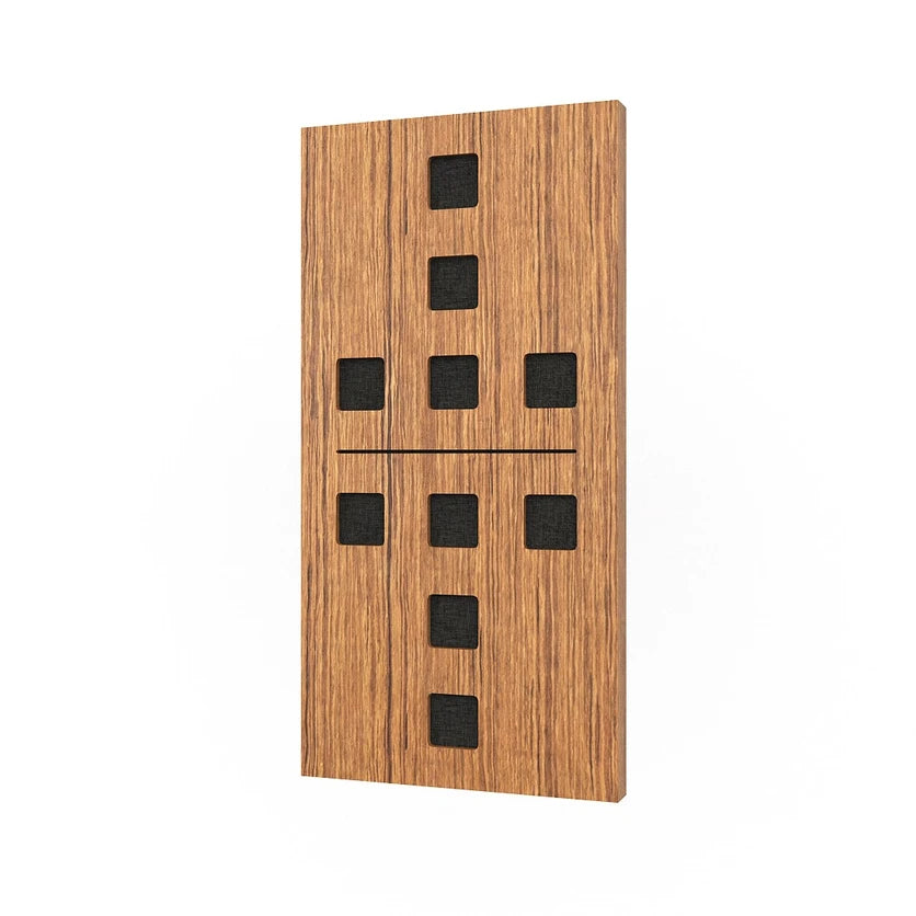 Domino Wood acoustic sound absorbing panel for wall DECIBEL DP7