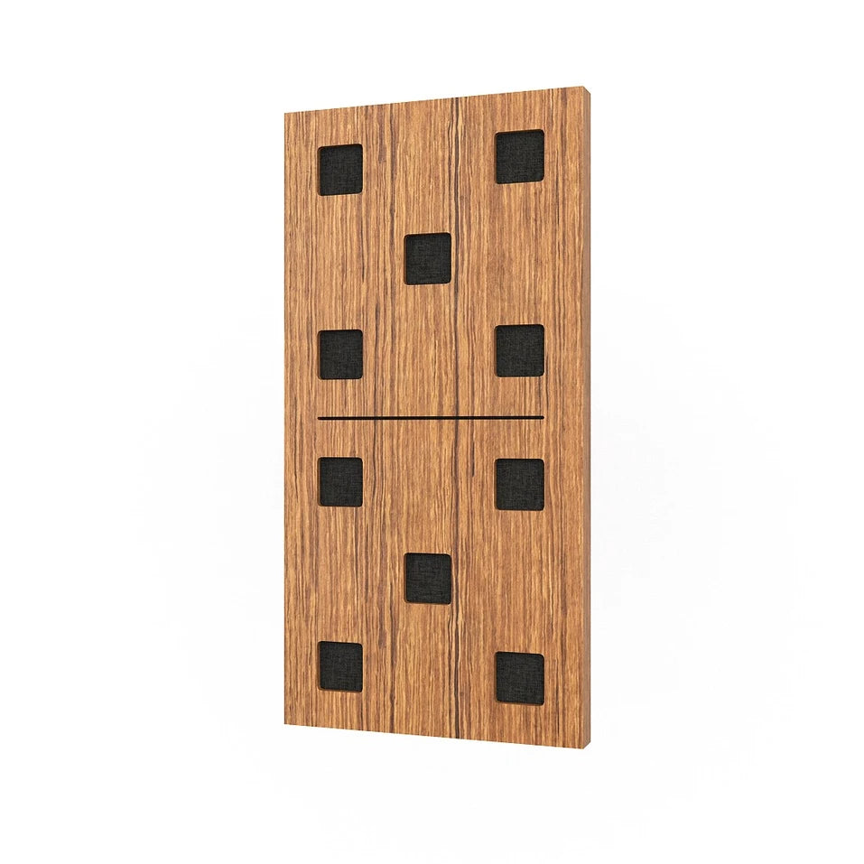 Domino Wood acoustic sound absorbing panel for wall DECIBEL DP6