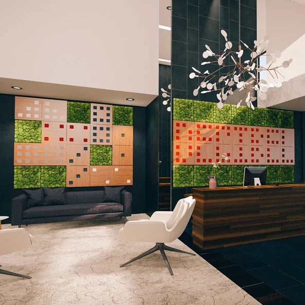 Domino Wood acoustic sound absorbing panel for walls DECIBEL DP5