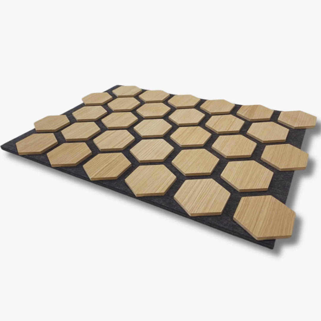 HexyBel Acoustic panel with wood MDF sound absorption DECIBEL