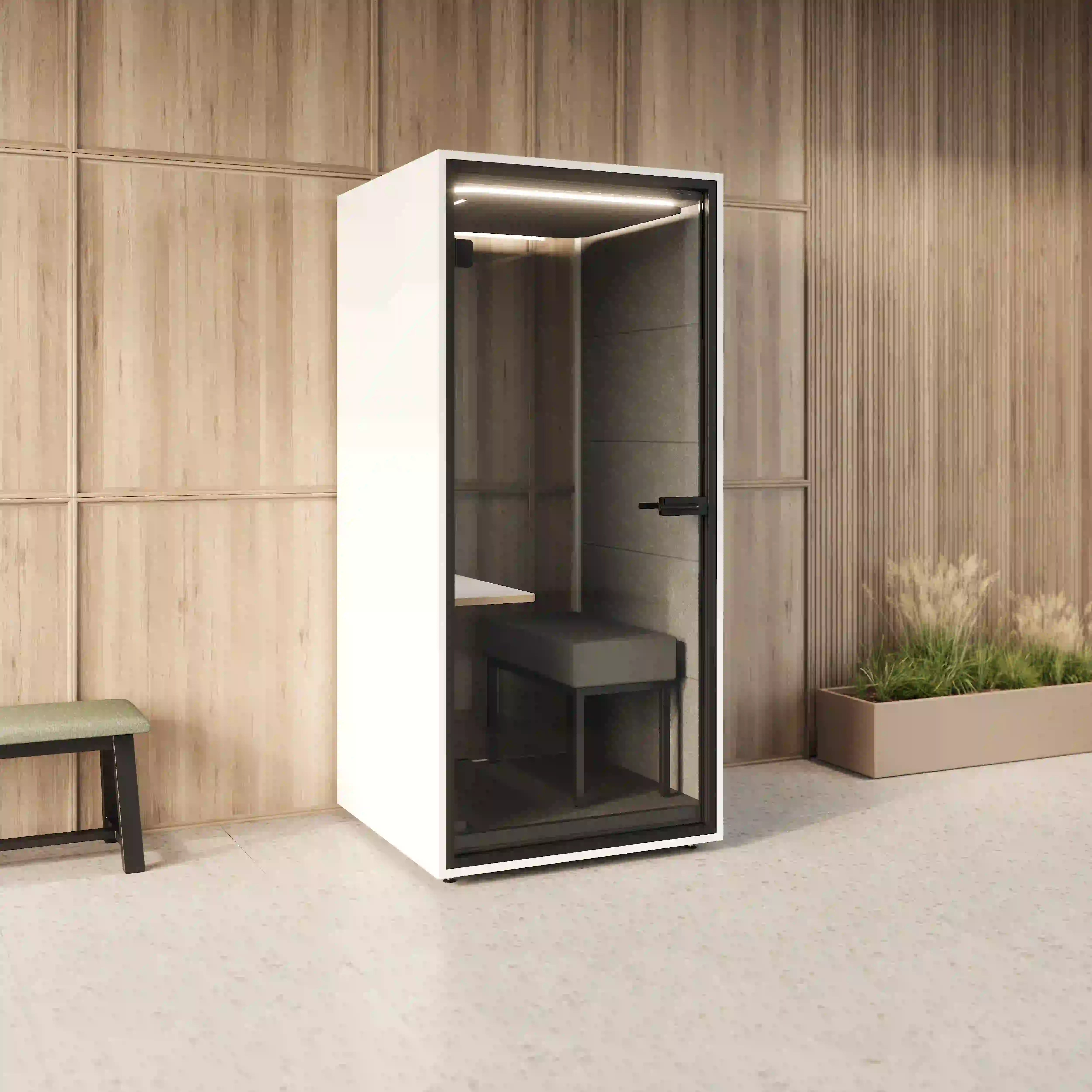 MUTE Booth Flex – Acoustic Booth with Height-Adjustable Table