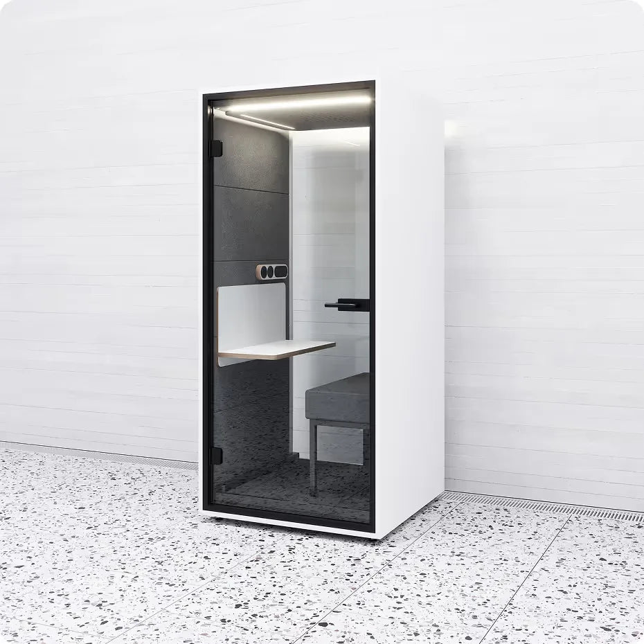 MUTE Booth Flex – Acoustic Pod with Height-Adjustable Table