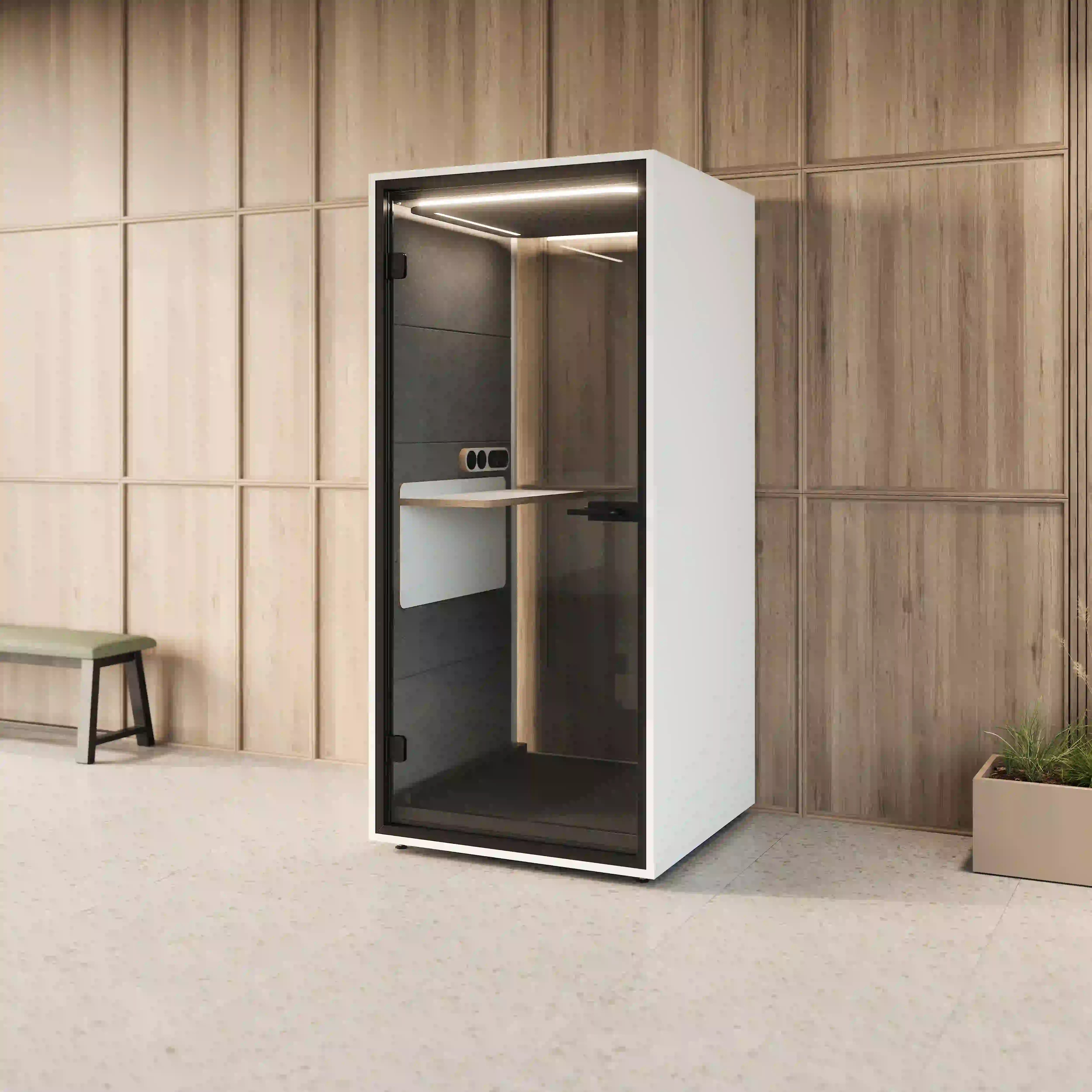 MUTE Booth Flex – Acoustic Booth with Height-Adjustable Table