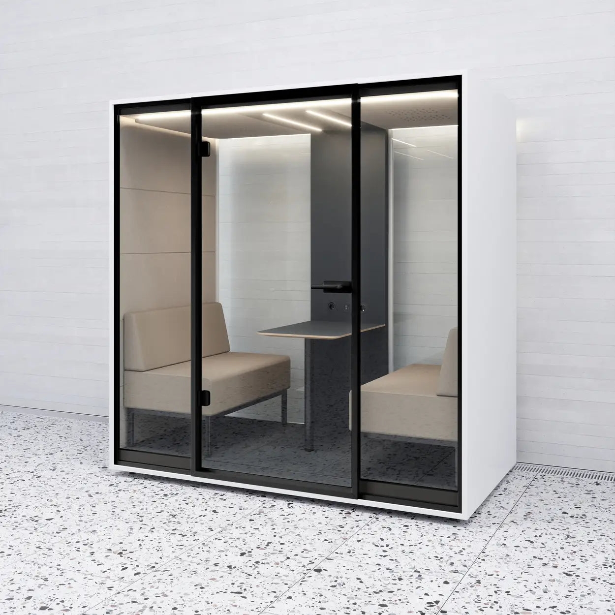 MUTE Booth Meet – 4-Person Soundproof Meeting Pod