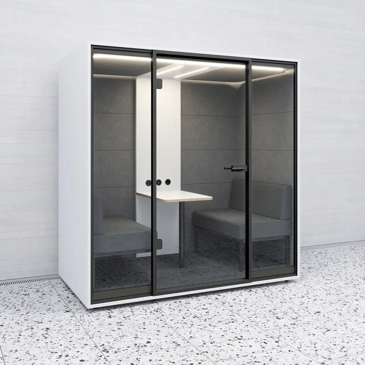 MUTE Booth Meet – 4-Person Soundproof Meeting Pod