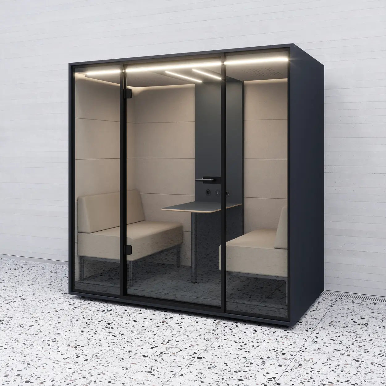 MUTE Booth Meet – 4-Person Soundproof Meeting Pod