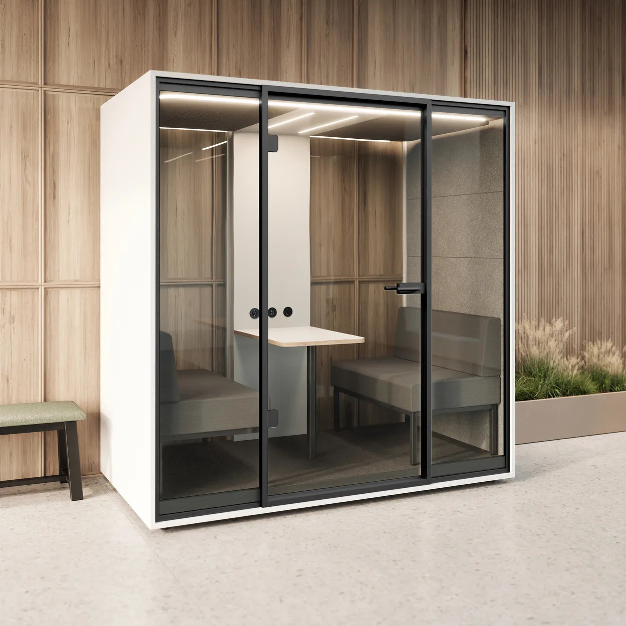 MUTE Booth Meet – 4-Person Soundproof Meeting Pod