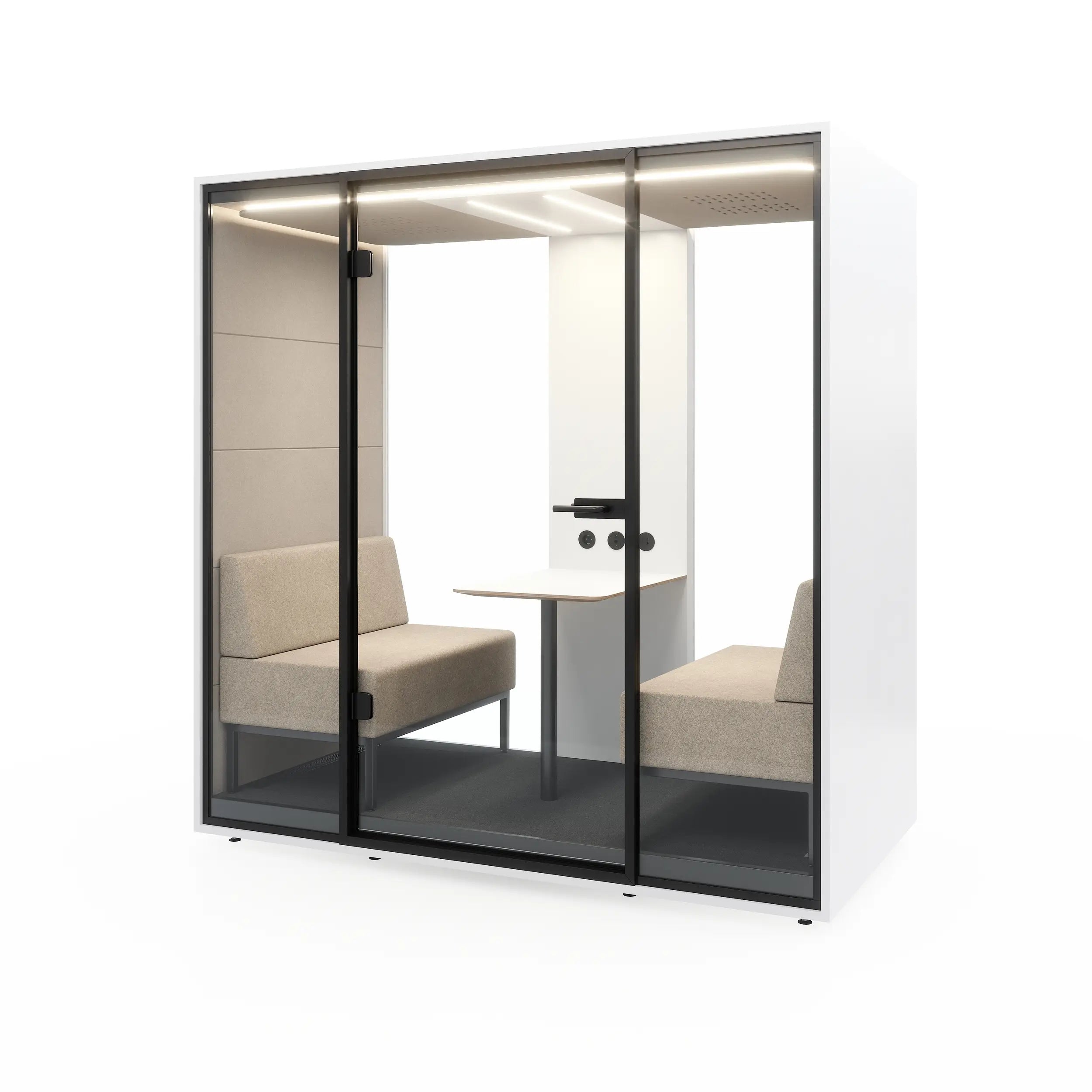 MUTE Booth Meet – 4-Person Soundproof Meeting Pod
