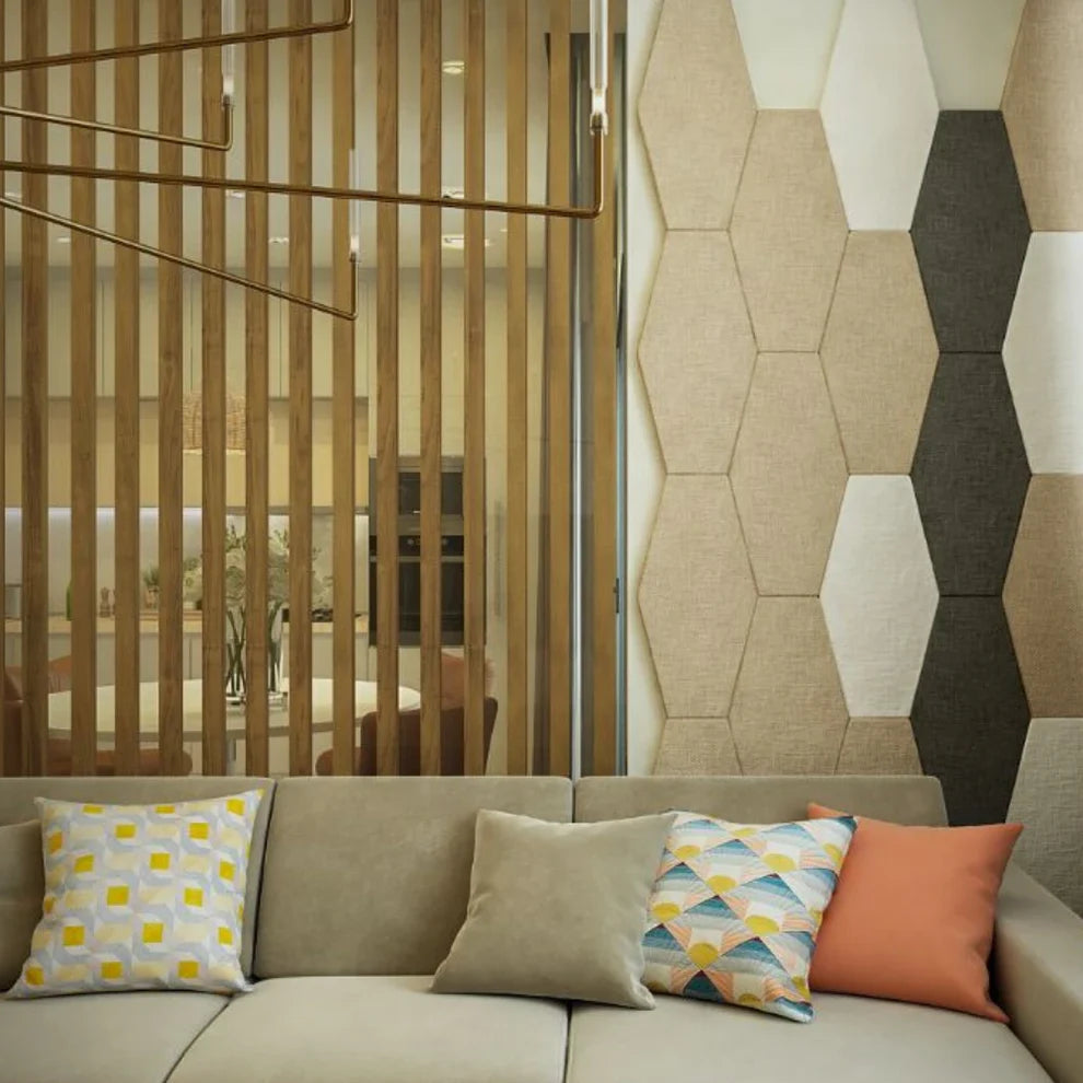 Fabric acoustic panels for hotels