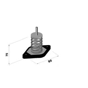 VIBRO-AM Spring mount dimensions