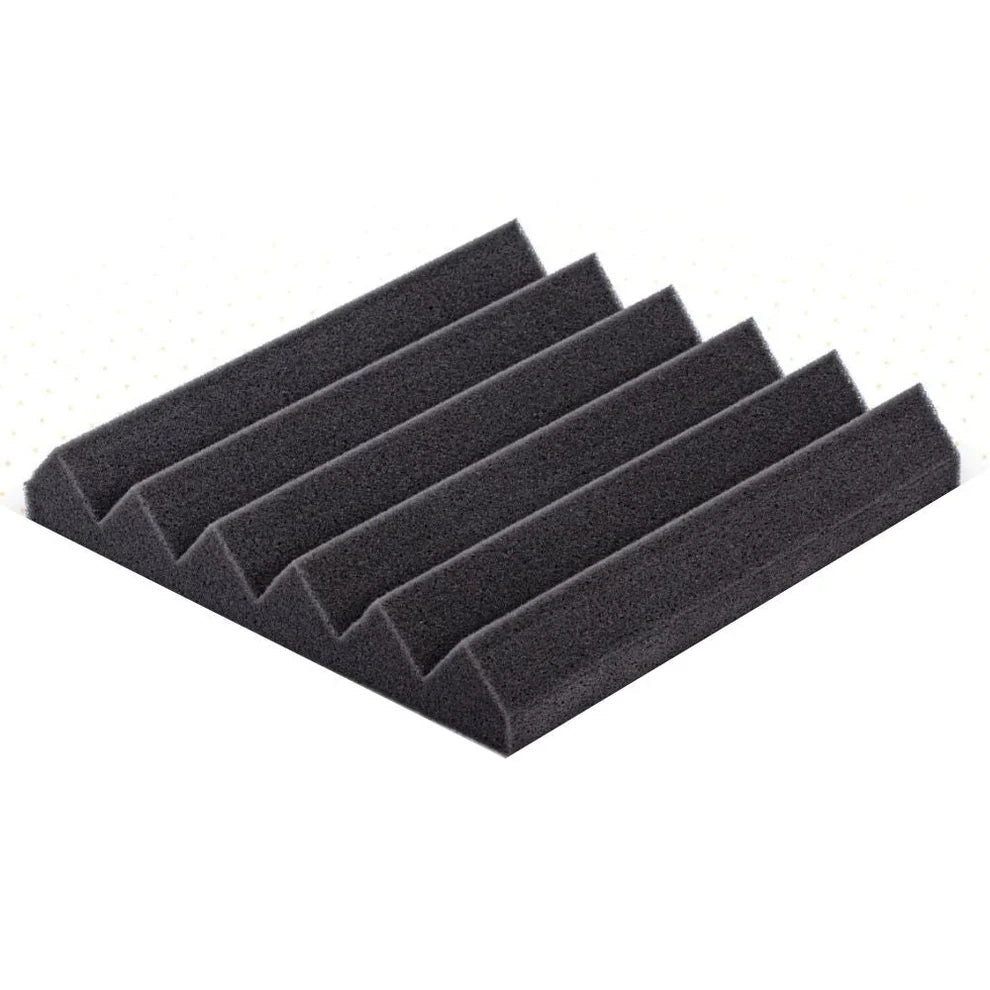 Wedge Foam Acoustic Panel Sound Absorbing Wall Black