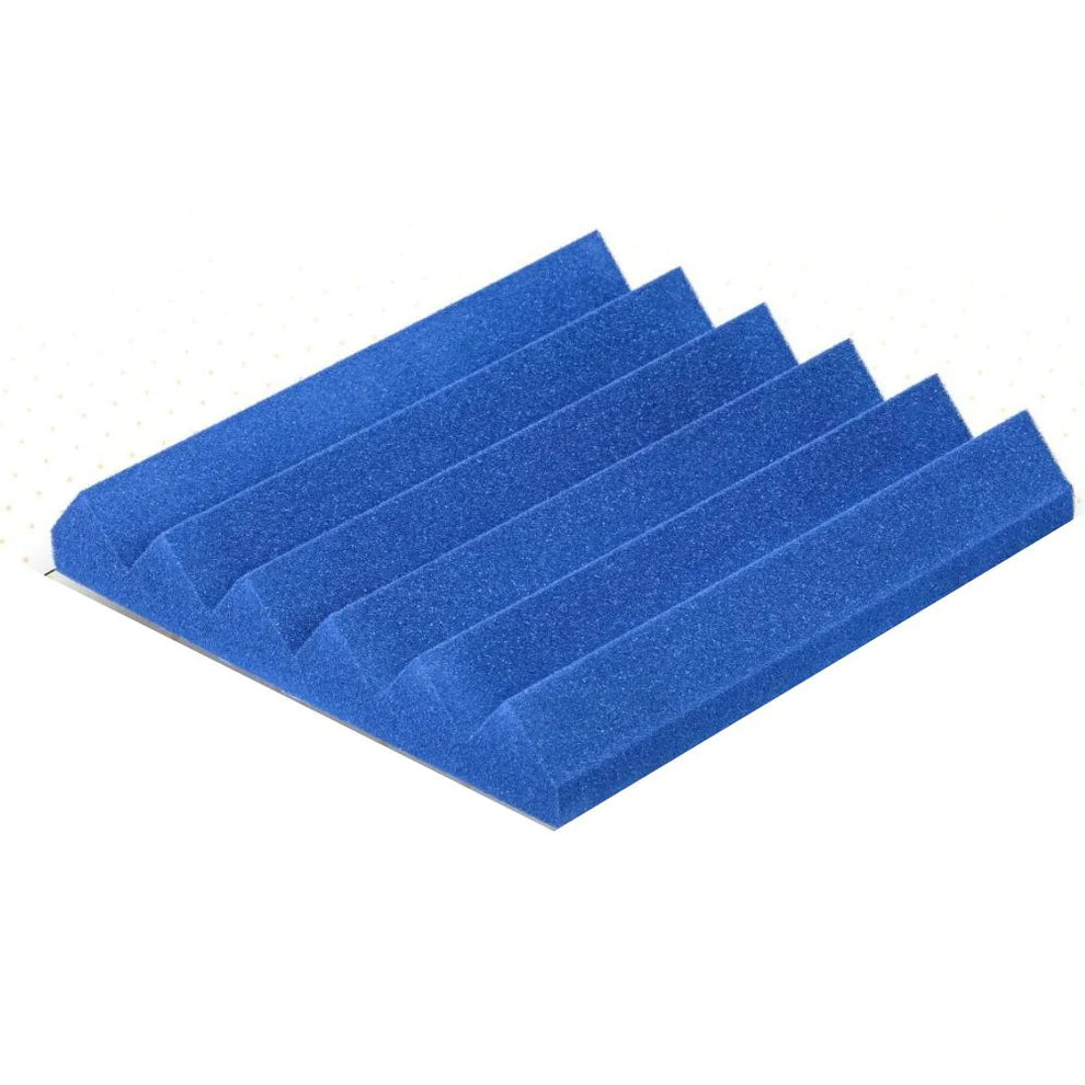 Wedge Foam Acoustic Panel Sound Absorbing Wall Blue