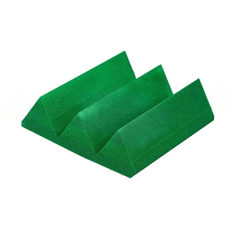 Wedge Foam Acoustic Panel Sound Absorbing Wall Ceiling Green