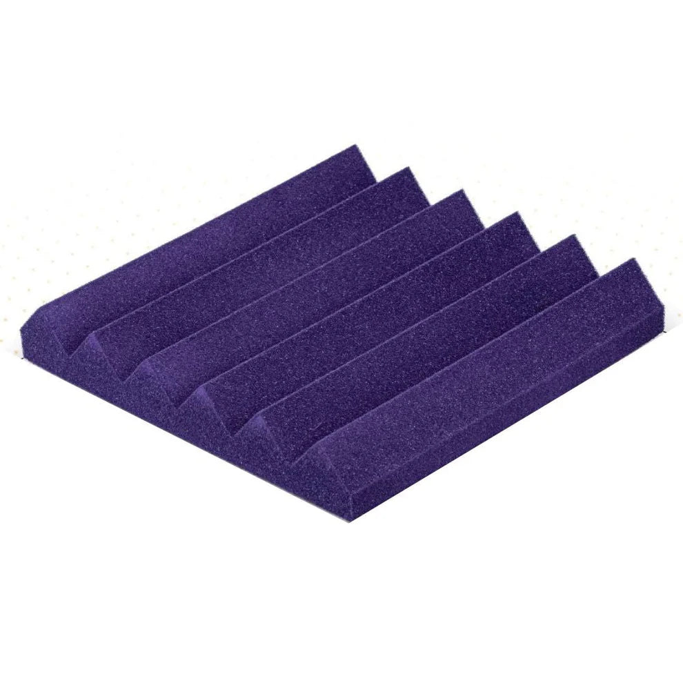 Wedge Foam Acoustic Panel Sound Absorbing Wall Purple