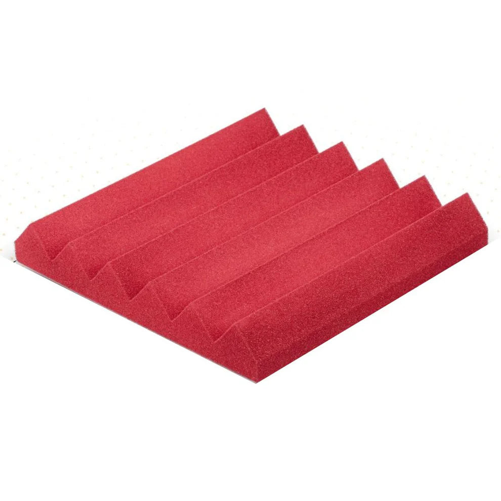 Wedge Foam Acoustic Panel Sound Absorbing Wall Red