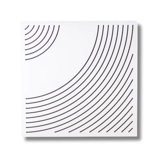 Wood acoustic panel for wall and ceiling Wavo White