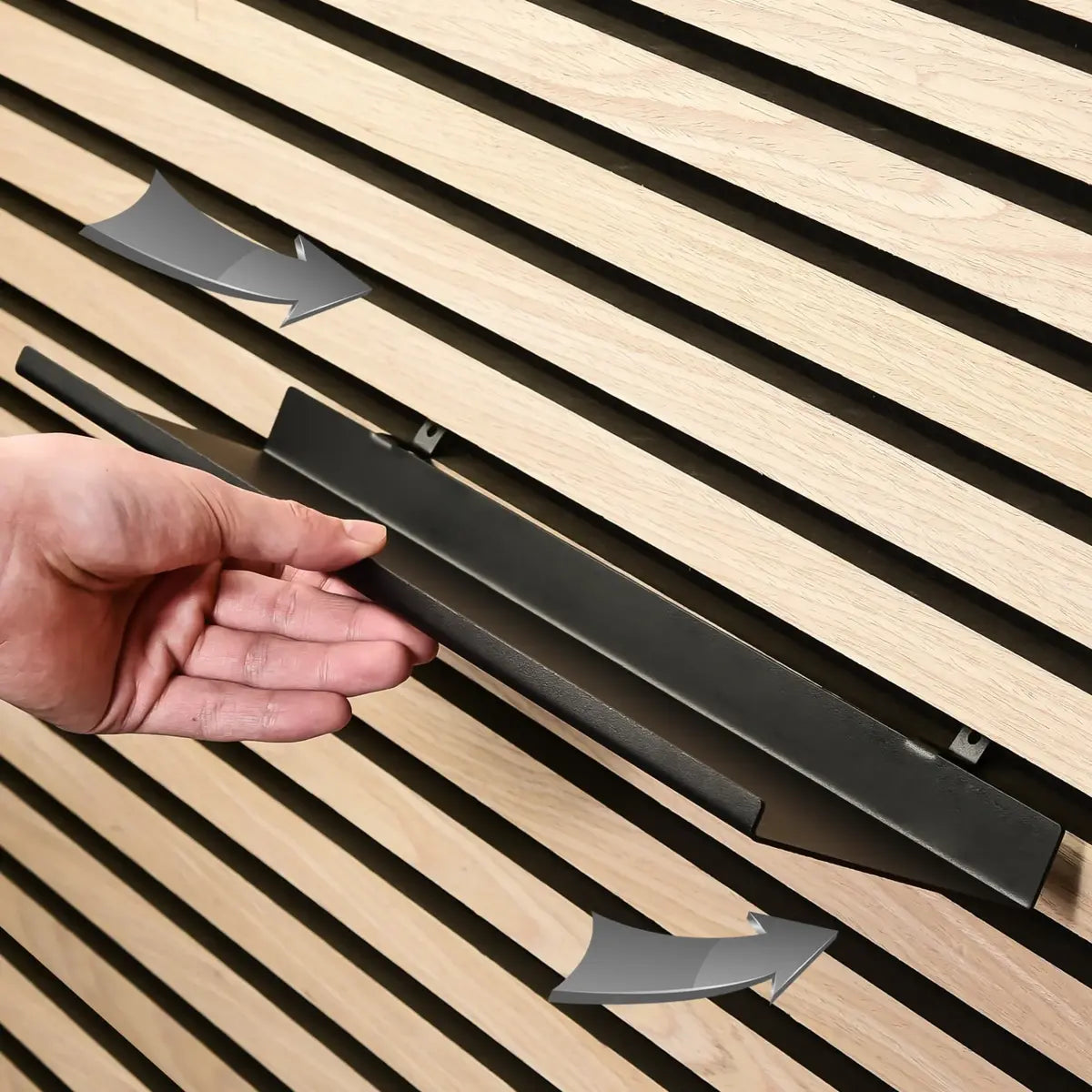 Panel Shelf System Shelves for Wood Slat Panels - Stylish & Functional – DECIBEL shop