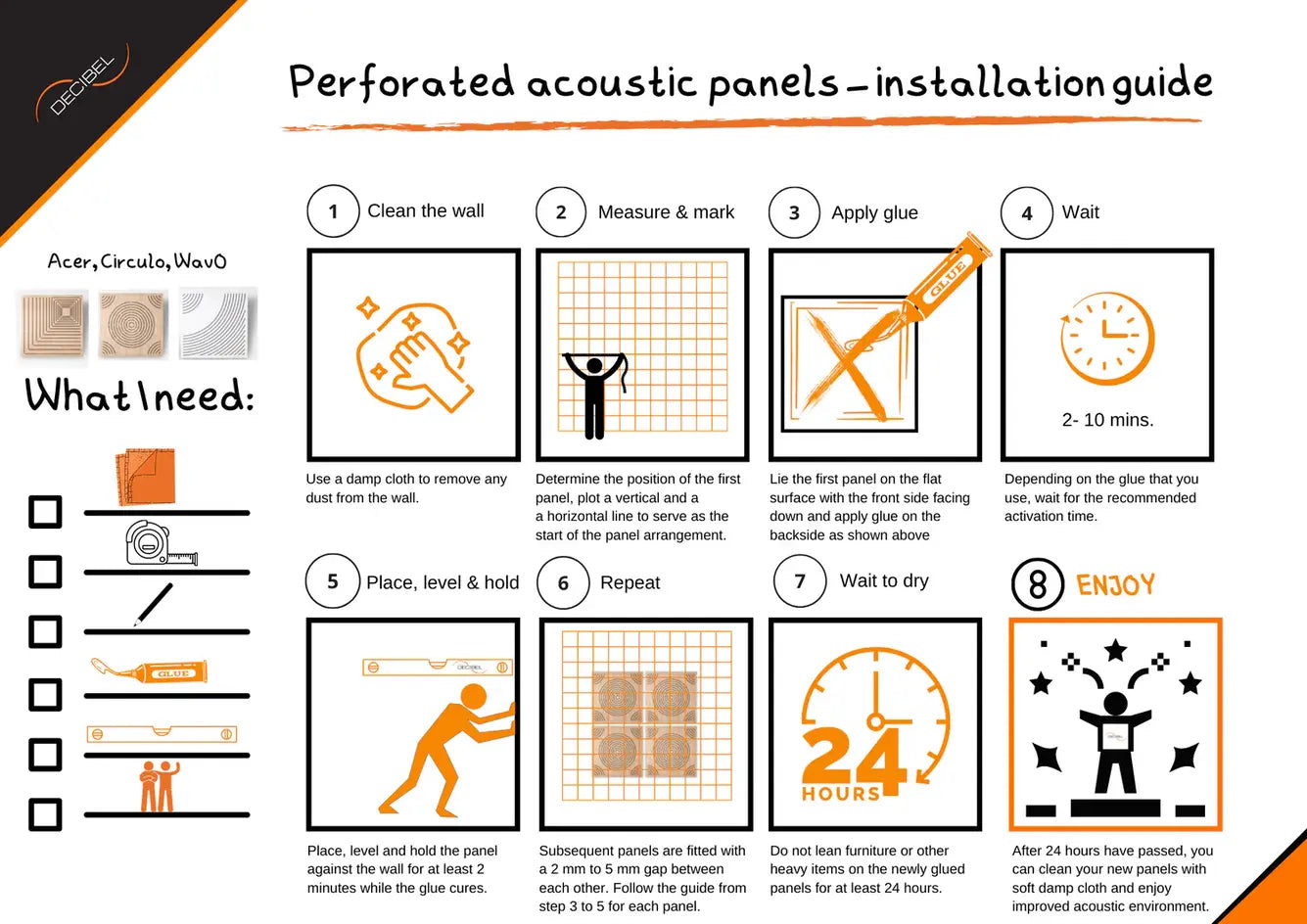 Wood Acoustic Sound Absorbing Panel Installation Guide