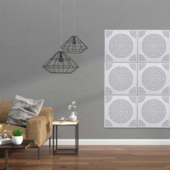 Wood perforated acoustic sound panel for wall and ceiling Circulo