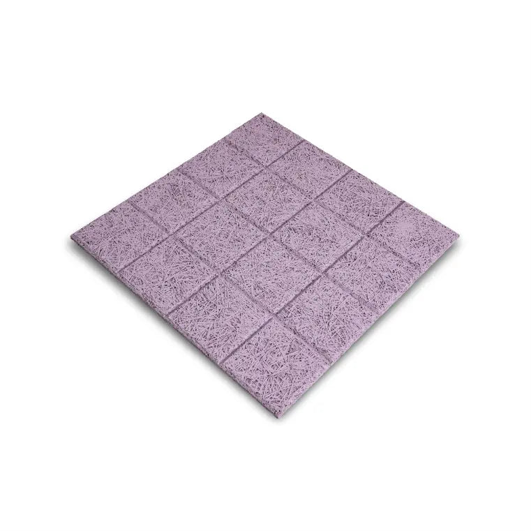 Decorative wood wool panel with Vertical Lines pattern