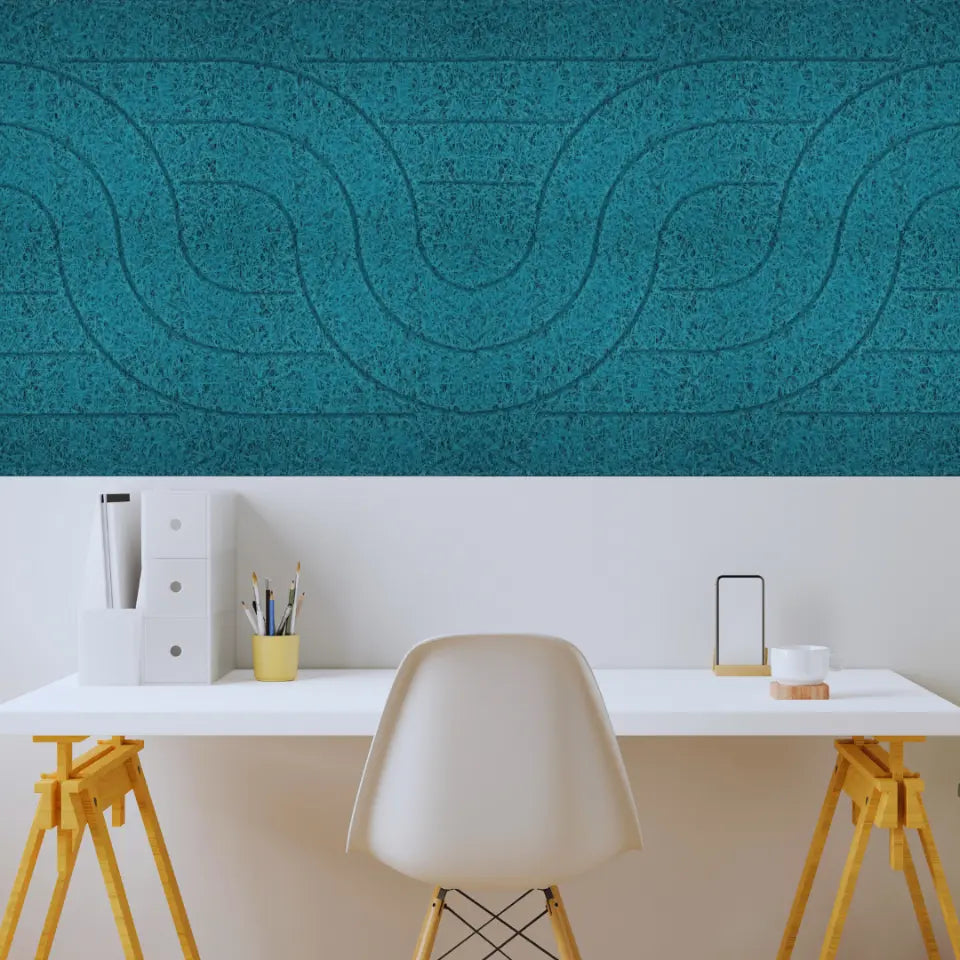 Wood Wool Acoustic board Sound absorbing panel in home office