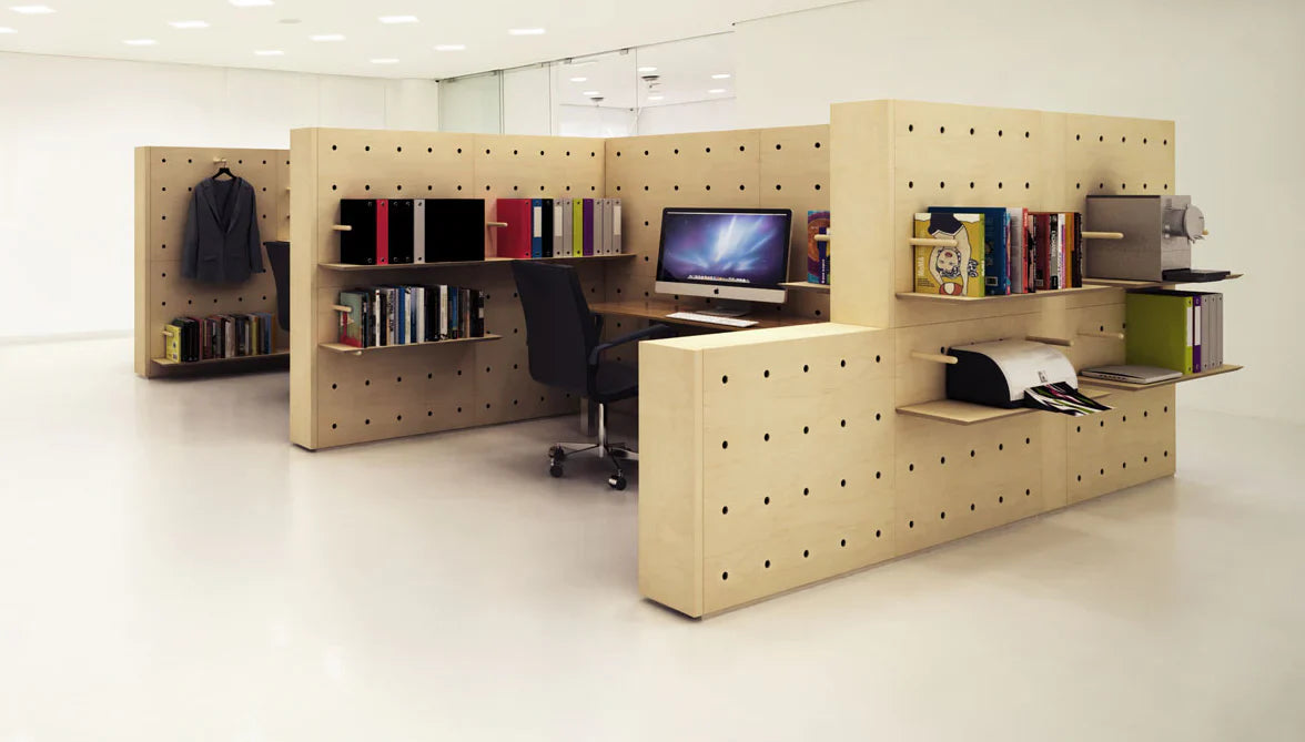 WallStack multipurpose partition wall system for office spaces