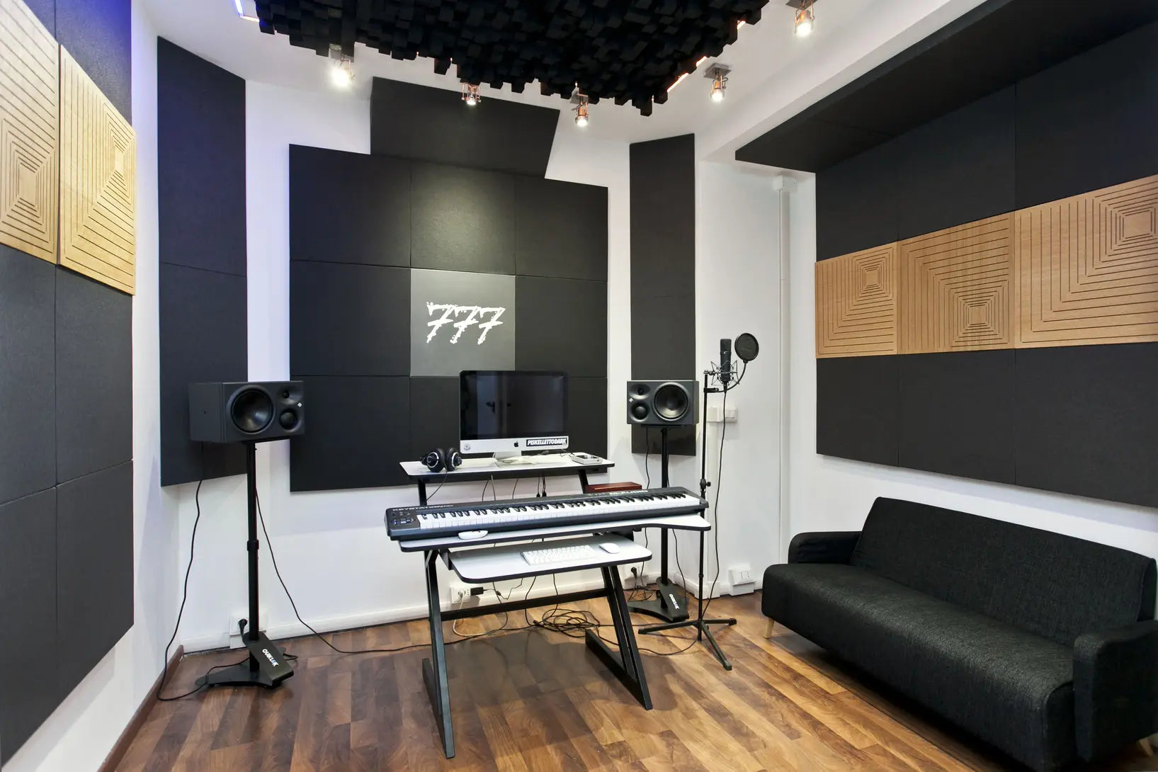 Low frequency sound absorbing bass traps for home cinemas and studios