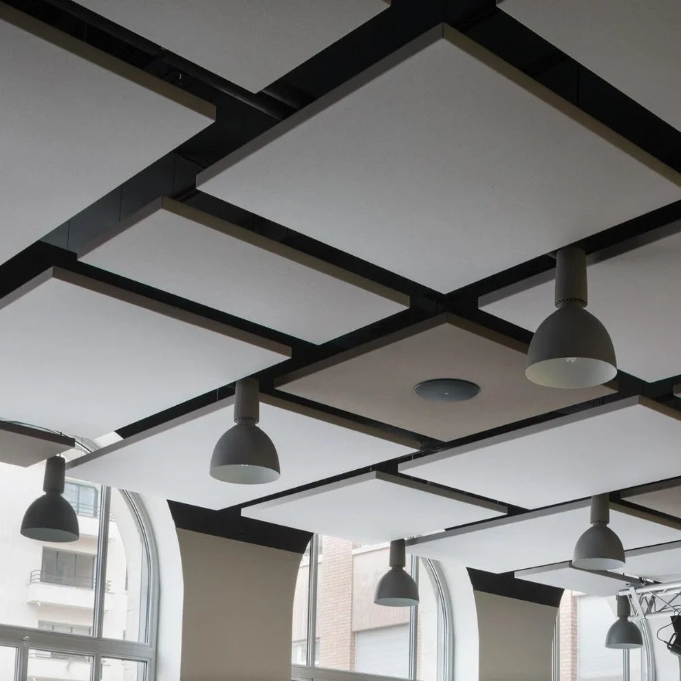 Hanging ceiling acoustic baffles for homes, offices and studios